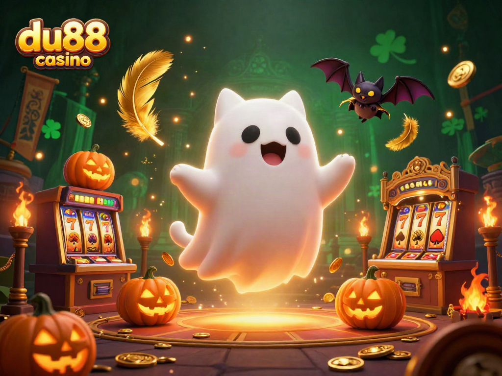 Experience the excitement of du88 casino with our haunted gaming scene featuring vibrant characters and dynamic elements.