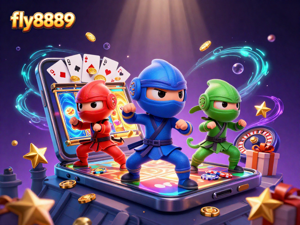 Experience thrilling wins with fly8889 in an engaging scene showcasing animated casino elements and chameleons.
