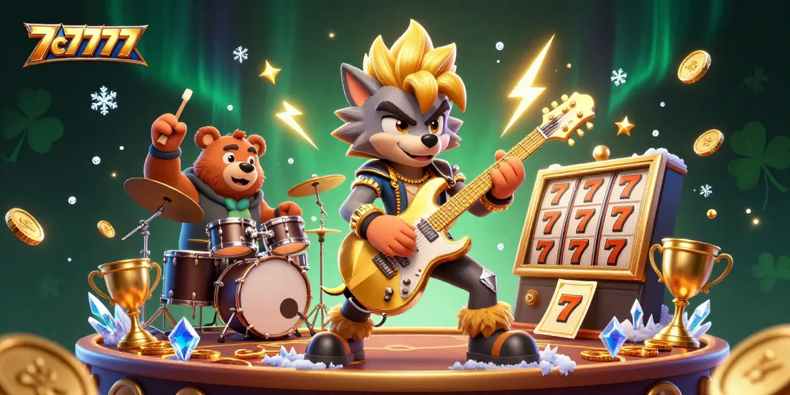 Experience vibrant gameplay at 7c7777 with a lively scene of cartoon characters in a casino