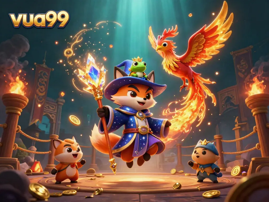 Win big at VUA99 with a magical online gaming experience featuring captivating characters and dynamic elements.