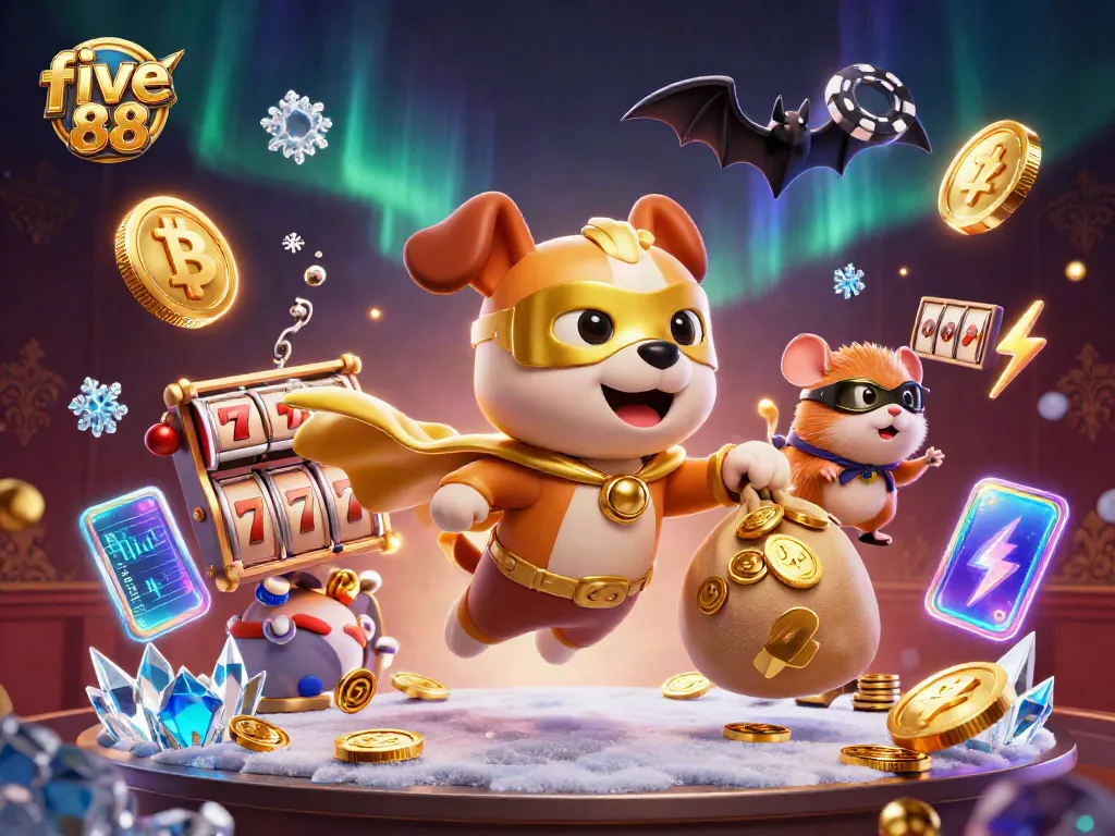 Spin and win big with five 88's vibrant slot reels and character adventure.