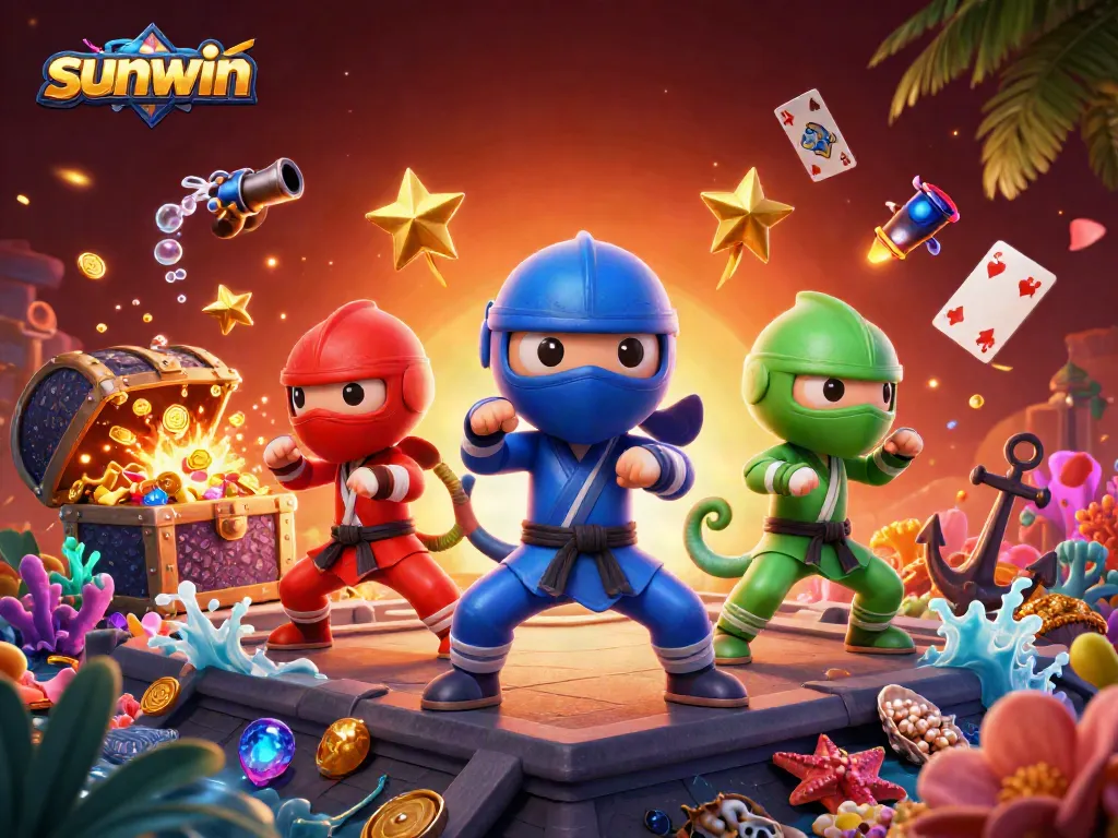 Engage with sunwin's thrilling casino experience featuring ninja chameleons and vibrant gaming elements