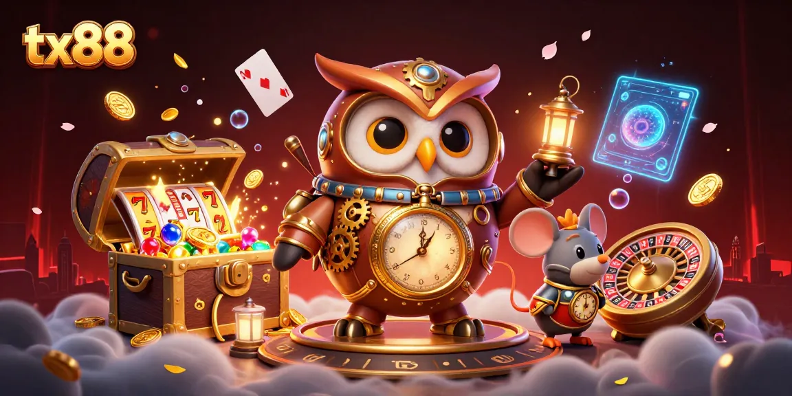 tx88 engages players with a vibrant steampunk casino experience filled with treasures and games.
