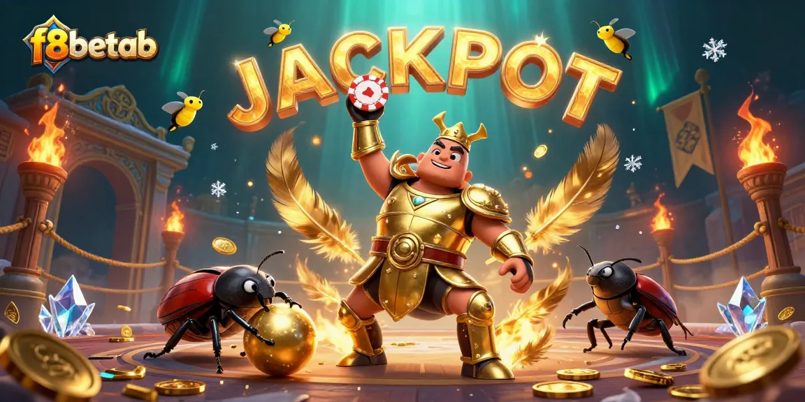 Experience thrilling wins with f8betab in a vibrant 3D casino scene celebrating jackpot moments.