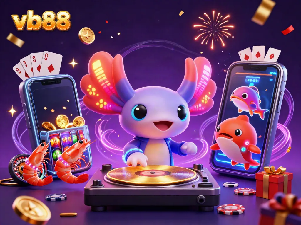Experience the vibrant energy of vb88 with dancing characters and exciting slot games.