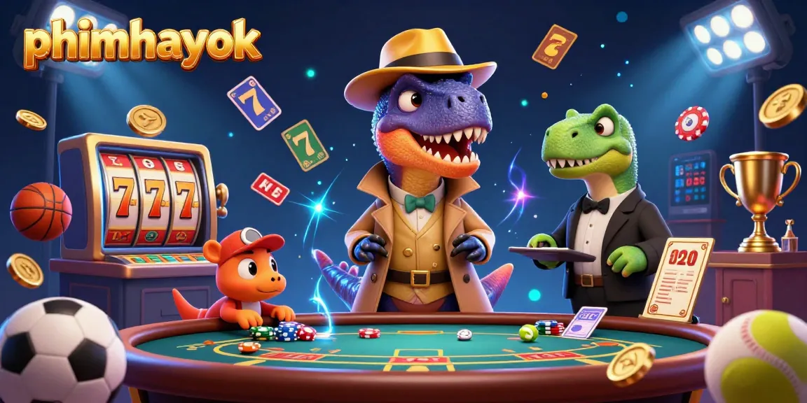Engage with the dynamic world of phimhayok as whimsical dinosaurs collide at the blackjack table.