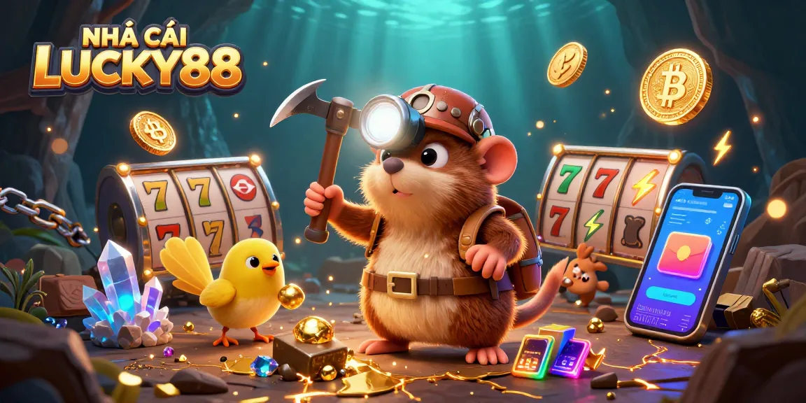Experience NHÀ CÁI LUCKY88 with treasure hunter mole slots adventure and rich casino visuals.
