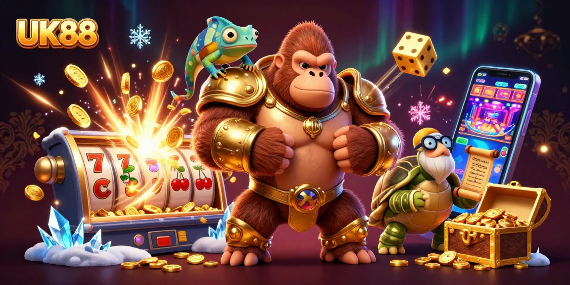 Win big at UK88 with vibrant 3D casino characters, colorful slot machines, and explosive jackpots.