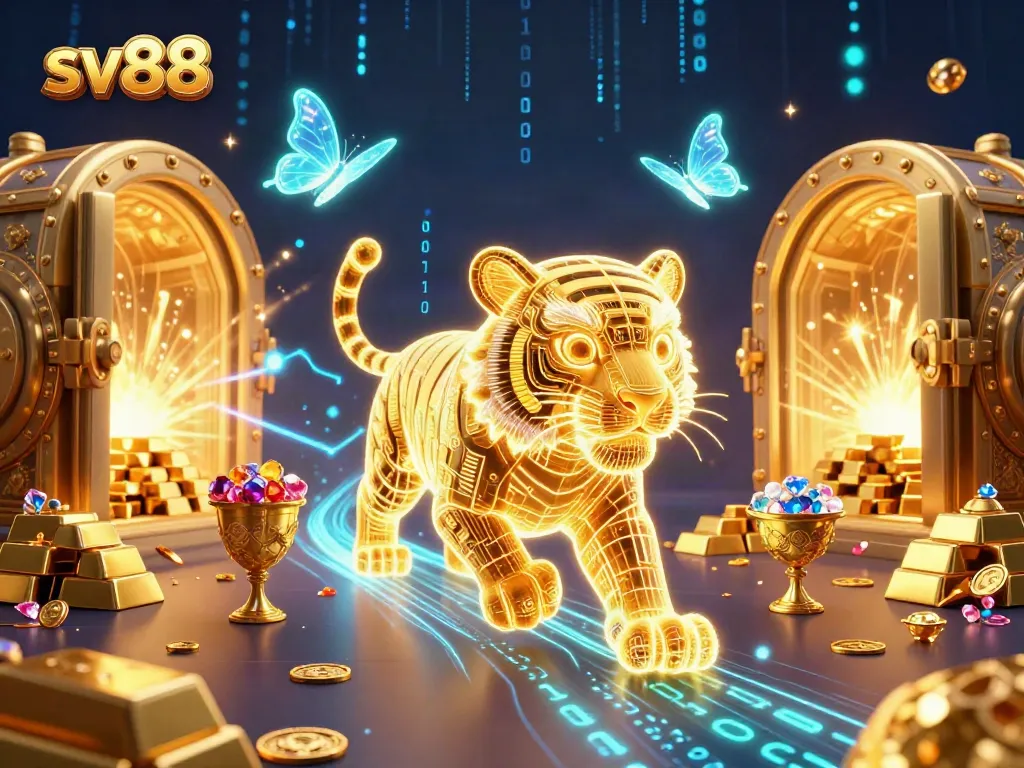 Experience thrilling gameplay at sv88 with dazzling golden treasures and vibrant casino energy.