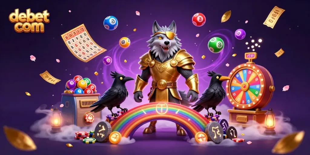 Experience the thrill of gambling with debet com in this vibrant Norse mythology-inspired casino scene.