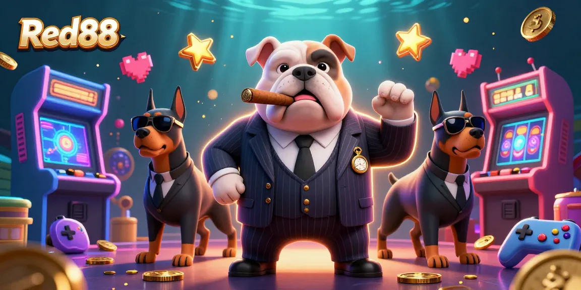Experience the thrilling world of Red88 with a vibrant, animated casino scene.