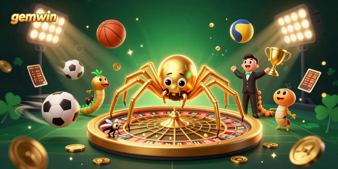 Experience gemwin's immersive casino thrill with a dynamic roulette web and engaging characters.
