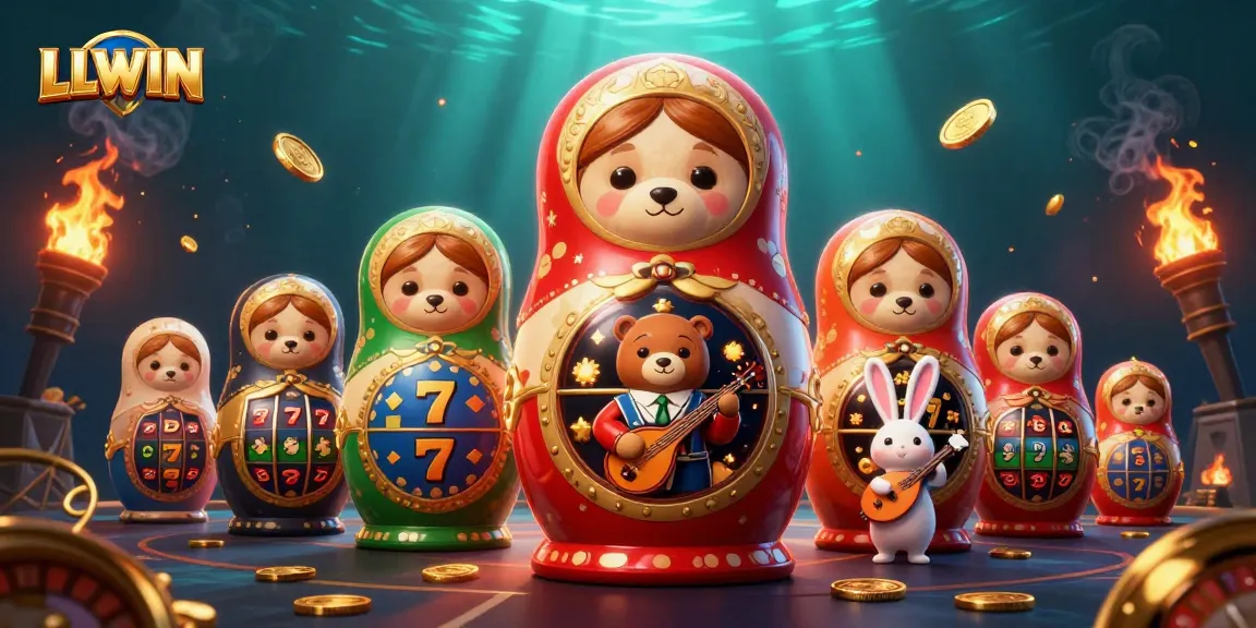 LLWIN brings the thrill of slots and jackpots to life with bears and casino elements.