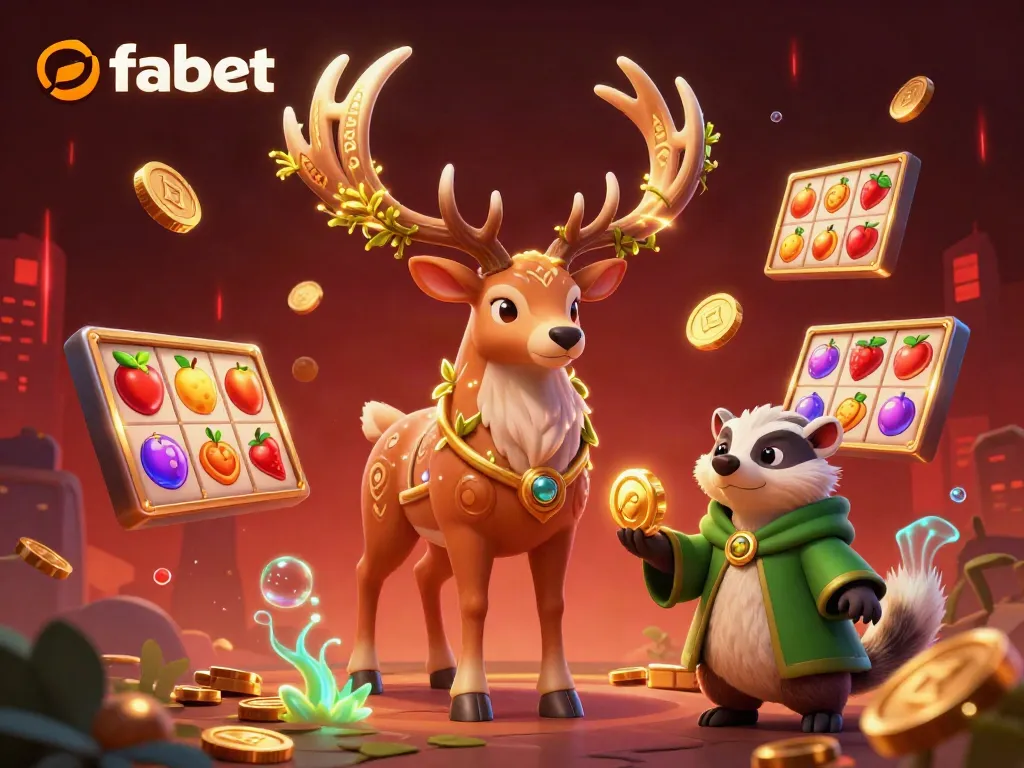 Experience the thrill of fabet with this vibrant 3D illustration showcasing Celtic elements and casino-inspired game graphics.