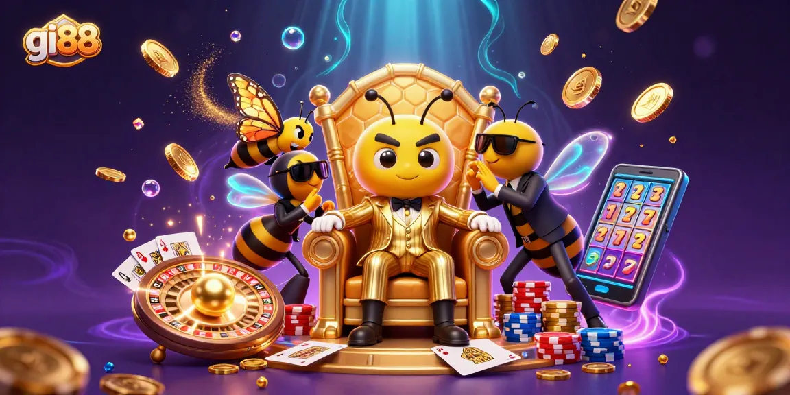 Experience the excitement at gi88 with dynamic casino games shown in a rich 3D illustration.