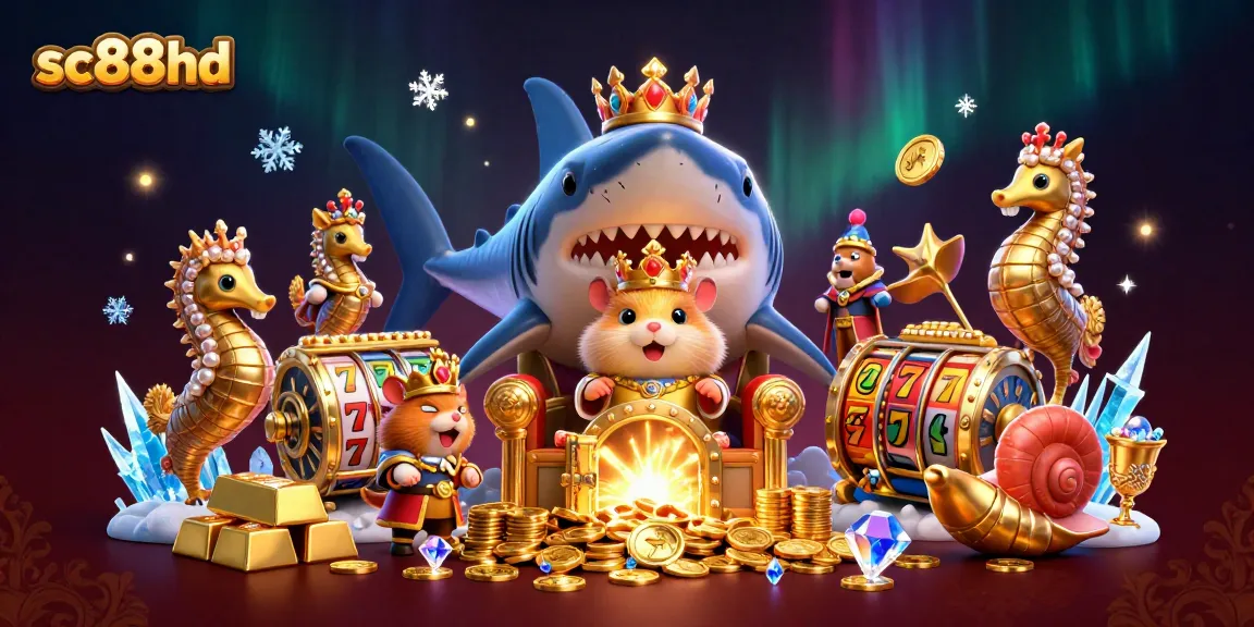 Engage with sc88hd's vibrant casino world featuring a hamster king, royal seahorses, and treasures.