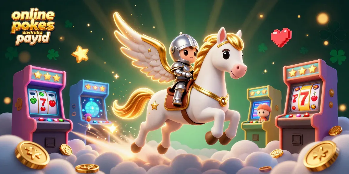 Play exciting online pokies with PayID in Australia surrounded by vibrant gaming elements and action.